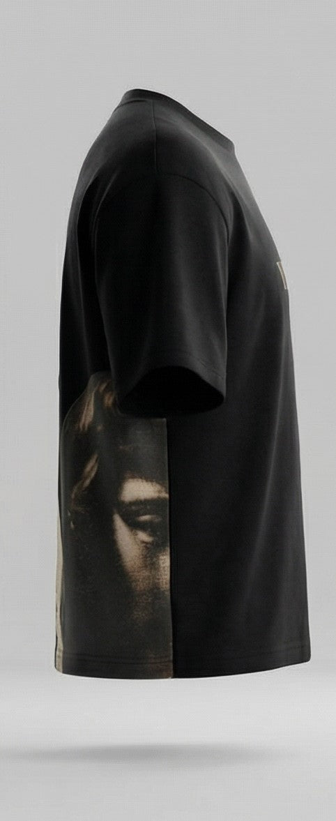 HALF ANGEL OVERSIZED AESTHETIC GRAPHIC T-SHIRT